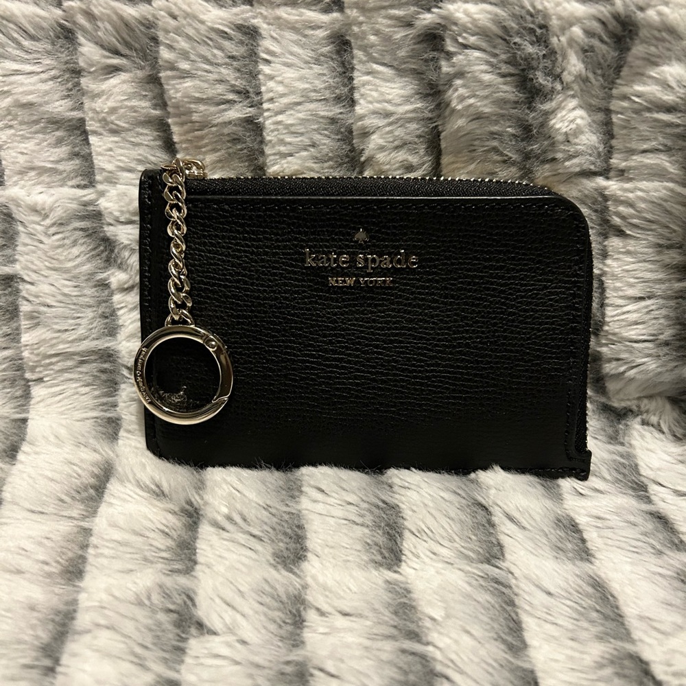 Kate Spade Staci Medium L-zip Card Holder NWT- Black